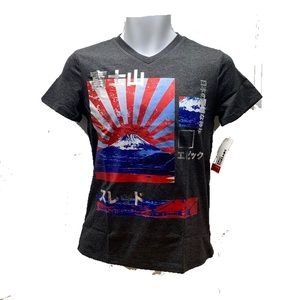 Epic Threads Short Sleeves V Neck Boys Charcoal